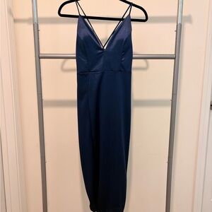 Fashion Nova Navy Blue Dress